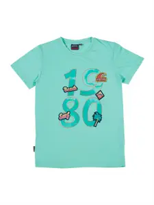 Gini and Jony Boys Typography Printed Short Sleeves Cotton T-shirt