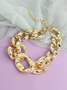 SOHI Gold-Plated Minimal Necklace