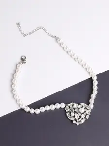 SOHI Silver-Plated Necklace