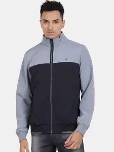 t-base Men Colourblocked Bomber Jacket