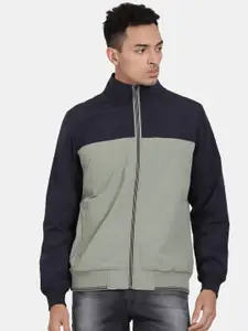 t-base Men Colourblocked Windcheater Sporty Jacket