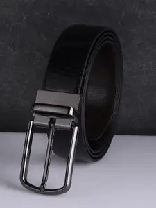 Elite Crafts Men Black Leather Formal Belt