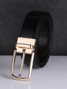 Elite Crafts Men Black Leather Formal Belt
