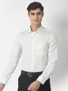 Turtle Men Modern Slim Fit Printed Cotton Formal Shirt