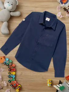 ZION Kids Boys Cotton Solid Comfort Casual Shirt