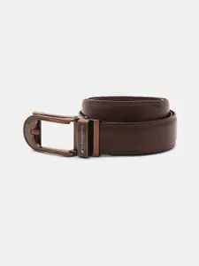 Blackberrys Men Textured Leather Belt