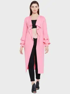 Hypernation Women Pure Cotton Solid Longline Shrug