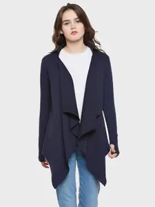 Hypernation Women Pure Cotton Solid Shrug