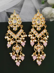 DASTOOR Gold-Plated Contemporary Studs Earrings