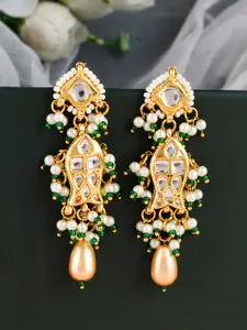 DASTOOR Gold-Plated Contemporary Drop Earrings