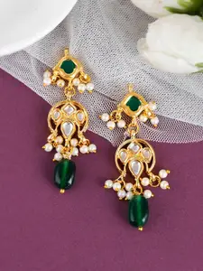 DASTOOR Gold-Plated Contemporary Drop Earrings
