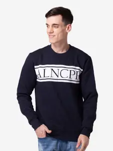 Allen Cooper Men Printed Cotton Sweatshirt