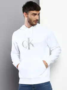 Calvin Klein Jeans Men Printed Hooded Cotton Sweatshirt