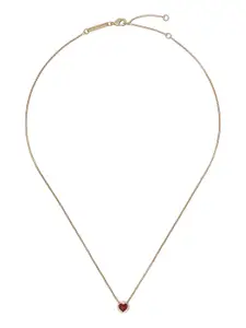Ted Baker Brass Gold-Plated Heart Rock Pendant Chain