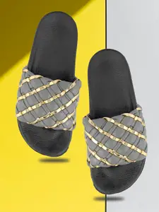 FREECO Women Embellished Sliders