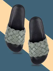 FREECO Women Self Design Sliders