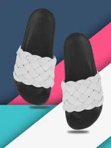 FREECO Women Self Design Sliders