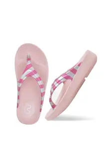 Doubleu Women Printed EVA Thong Flip-Flops