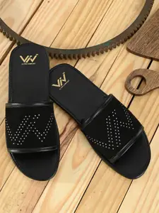 VIV Men Embellished Sliders