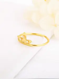 GIVA Gold-Plated 925 Sterling Silver Finger Ring