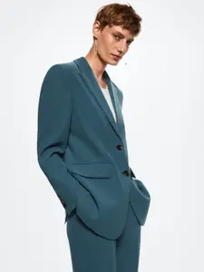 MANGO Regular Fit Single-Breasted Sustainable Blazer