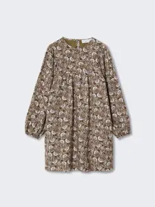 Mango Kids Girls Floral A-Line Dress