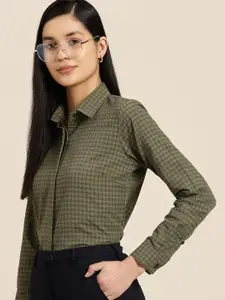 Hancock Women Premium Striped Seersucker Cotton Formal Shirt