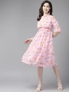 Aarika Floral Georgette Empire Dress