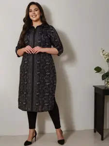 Amydus Women Plus Size Ethnic Motifs Printed Kurta