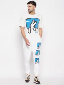 FUGAZEE Men Printed T-shirt with Trousers