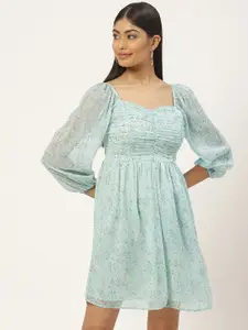 Slenor Floral Georgette Dress