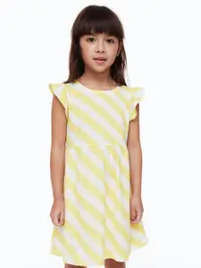 H&M Girls Patterned Cotton Dress