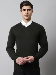 Cantabil Men V-Neck Long Sleeves Pullover