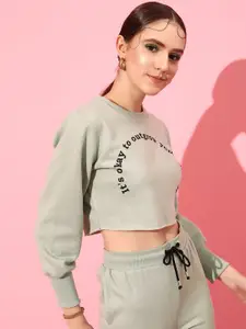 STREET 9 Women Printed Pure Cotton Sweatshirt