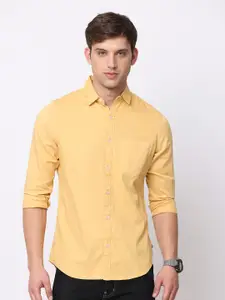 NIRVAAN Men Slim Fit Pure Cotton Casual Shirt
