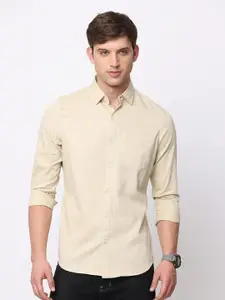 NIRVAAN Men Pure Cotton Slim Fit Casual Shirt