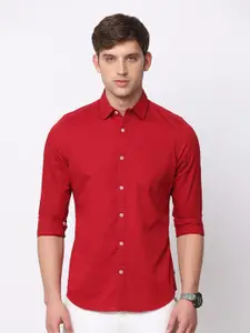 NIRVAAN Men Pure Cotton Slim Fit Casual Shirt