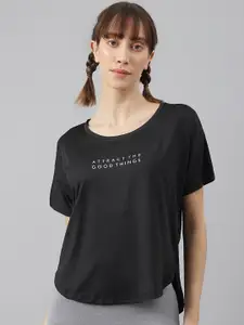 MKH Women Typography Dri-FIT Sports T-shirt