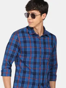 Flying Machine Tartan Check Cotton Twill Casual Shirt