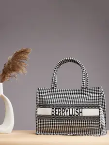 Berrylush Checked Tote Bag Handbags