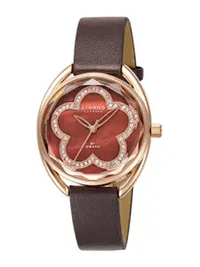 STRAND BY OBAKU Women Embellished Dial & Textured Straps Digital Watch- S734LXVNVN