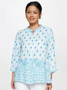Global Desi Floral Print Top