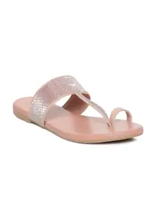 Paragon Women Pink One Toe Flats