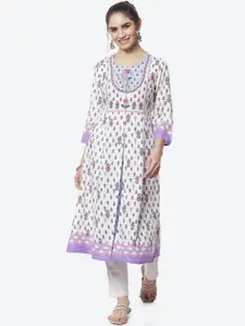 Rangriti Women Floral Printed Floral A-Line Kurta
