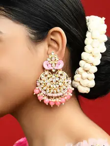 Fida Gold Plated Floral Chandbalis Earrings