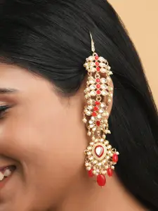 Fida Gold Plated Floral Drop Earrings