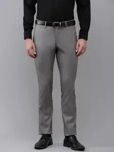 Van Heusen Men Textured Slim Fit Trousers