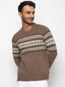 AMERICAN EAGLE OUTFITTERS Men Fair Isle Acrylic Pullover