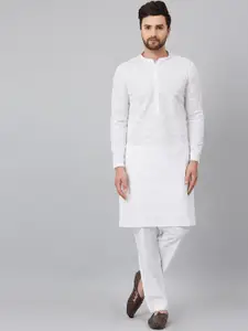 See Designs Men Embroidered Chikankari Pure Cotton Kurta with Pyjamas