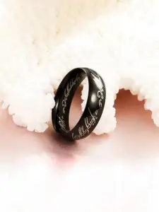 Yellow Chimes Men Band Finger Ring